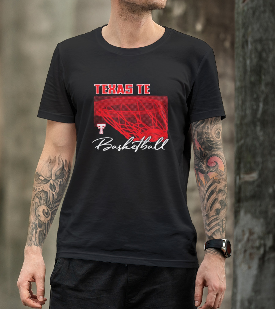 Texas Tech Basketball Red Net TT T-Shirt