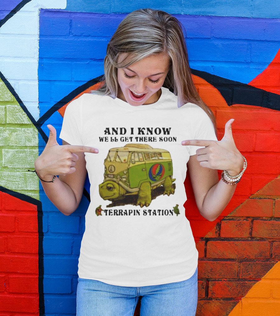 Grateful Dead Terrapin Station Turtle Bus I Know We'll Get There Soon T-Shirt