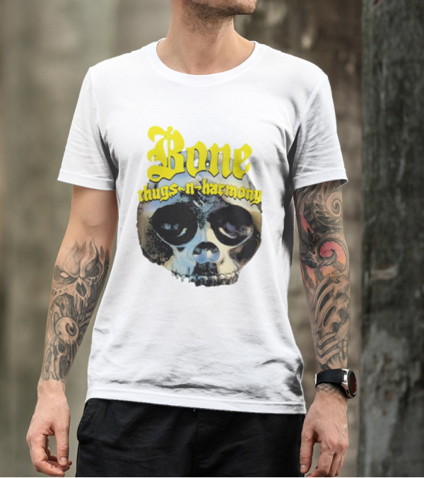 Los Angeles Lakers Bone Thugs-N-Harmony Thuggish Ruggish Skull T-Shirt