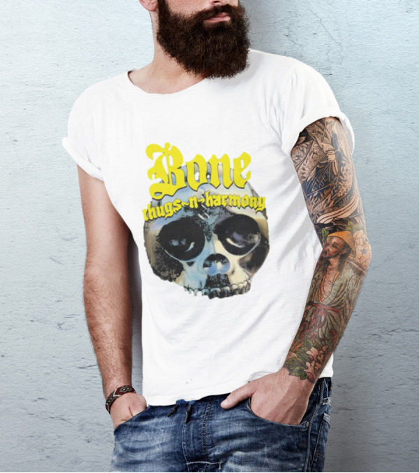 Los Angeles Lakers Bone Thugs-N-Harmony Thuggish Ruggish Skull T-Shirt