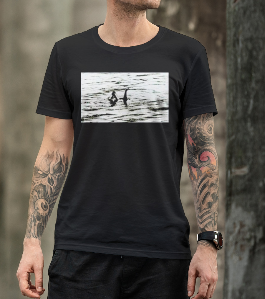 Louis Wearing Palace Nessie Surfers On Loch Ness Monster T-Shirt