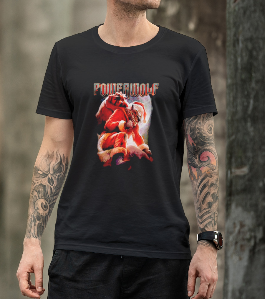 Powerwolf Wild X-Mas Santa Wolf Holiday Special T-Shirt