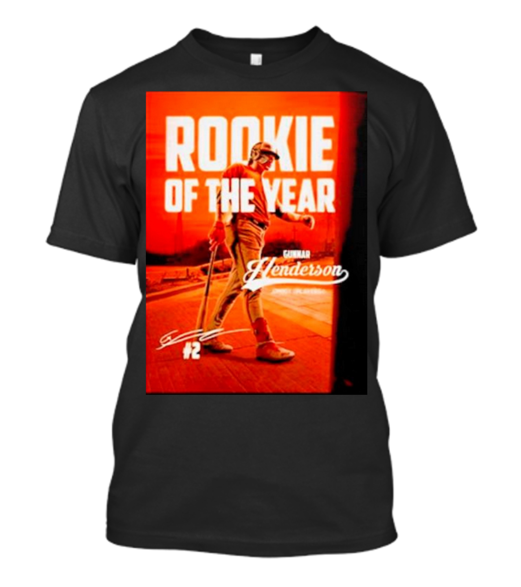 Gunnar Henderson #2 Rookie Of The Year ’23 T-Shirt