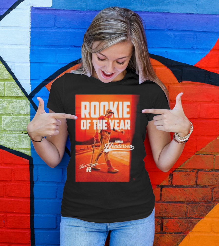 Gunnar Henderson #2 Rookie Of The Year ’23 T-Shirt