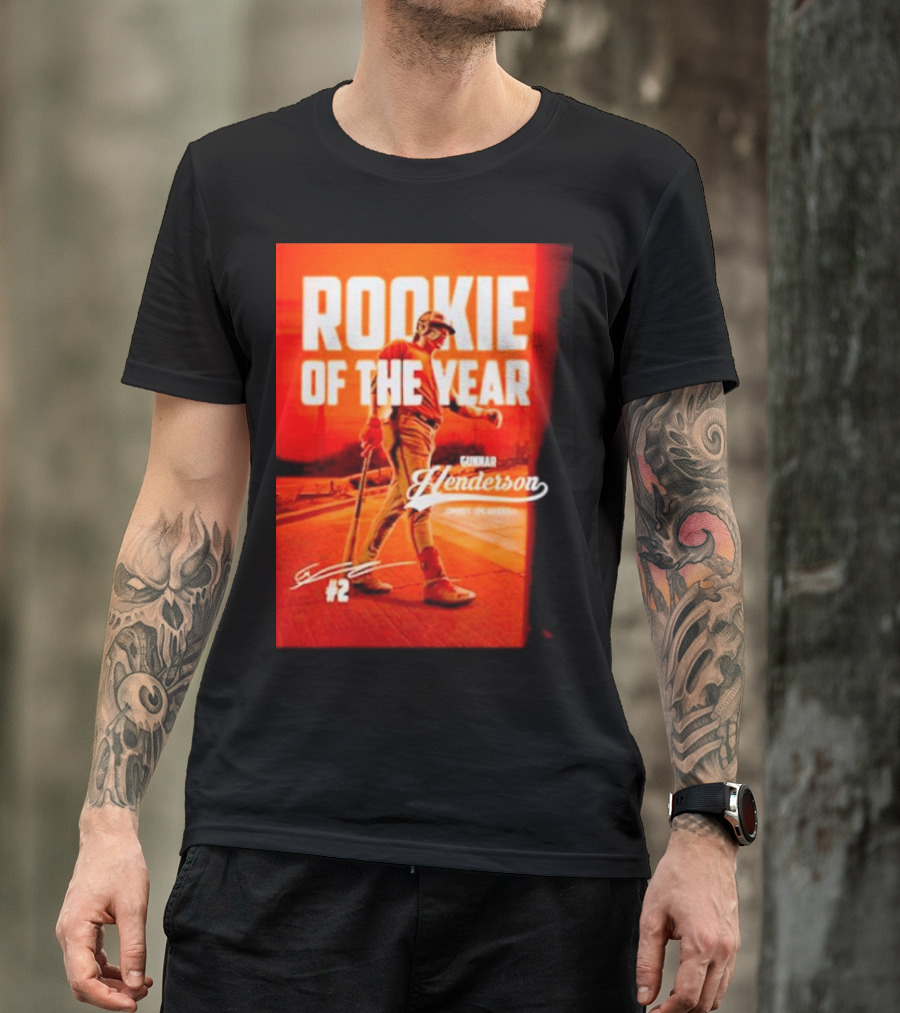 Gunnar Henderson #2 Rookie Of The Year ’23 T-Shirt