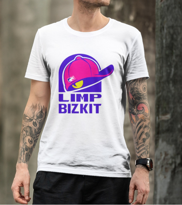 Limp Bizkit Logo With Pink Hat And Taco Bell T-Shirt