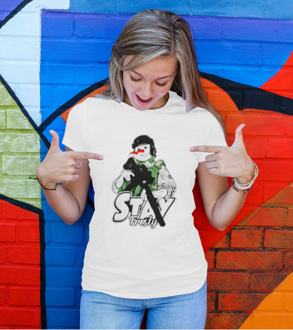 Stay Frosty Snowman Army T-Shirt