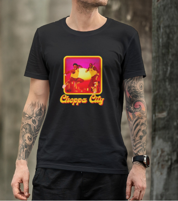 Atiba Choppa City Basketball Jump Action Duo In Yellow Outfits T-Shirt