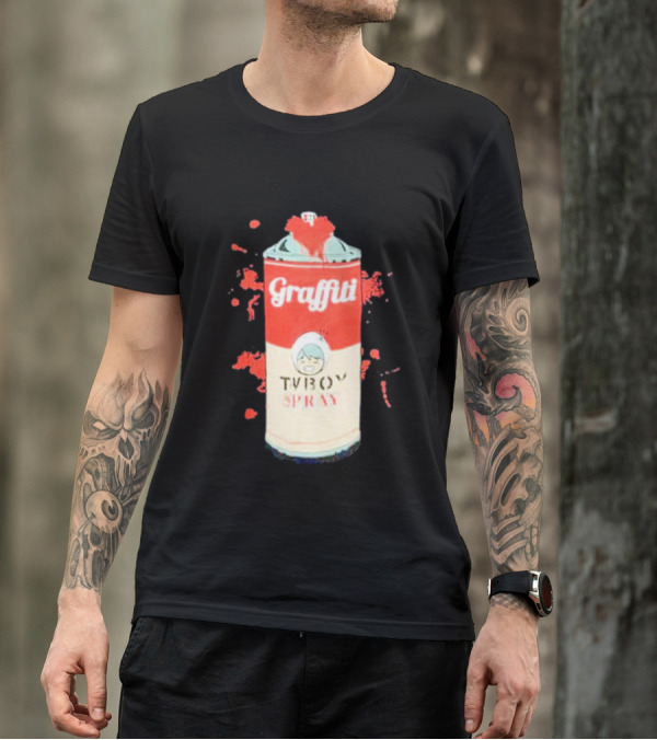 Graffiti TV Boy Spray Can Art Shawn Stockman T-Shirt