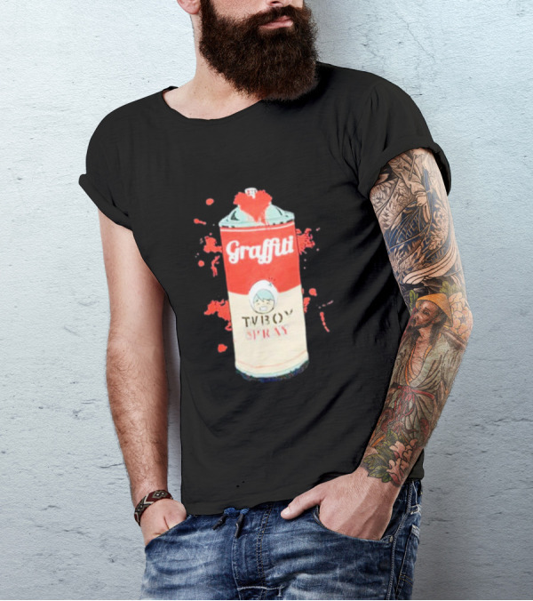Graffiti TV Boy Spray Can Art Shawn Stockman T-Shirt