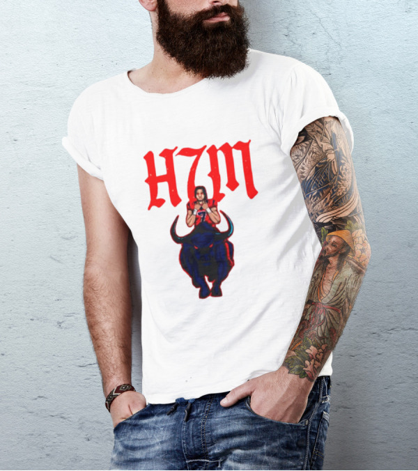 H7M CJ Stroud Houston Texans Bull T-Shirt