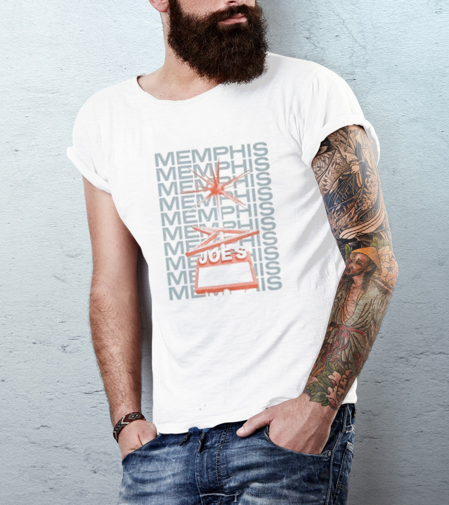 Memphis Joe's Retro Graphic Style With Starburst T-Shirt