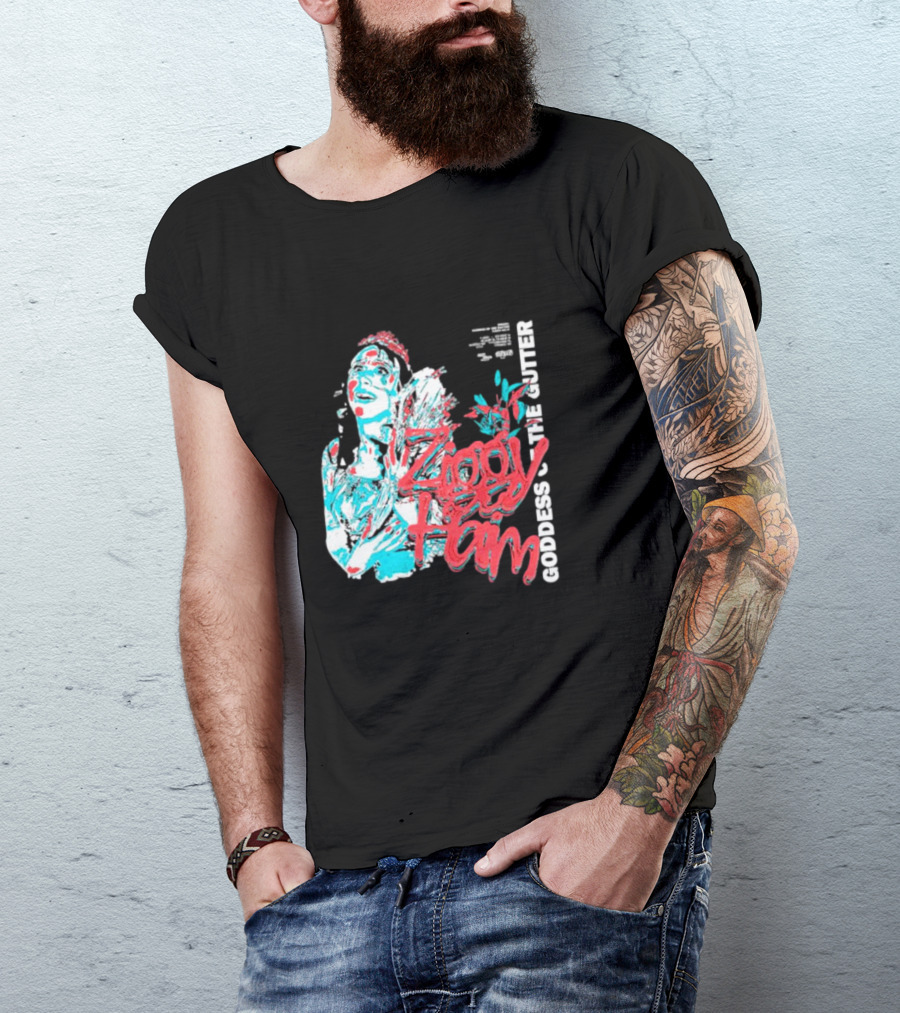 Ziggy Haim Goddess Of The Gutter Vibrant Portrait Style Iconic T-Shirt