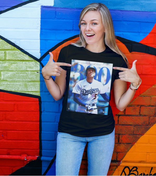 300 Career Home Runs Freddie Freeman Dodgers MLB Fox LA T-Shirt