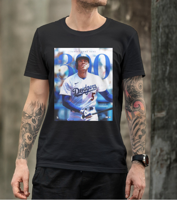 300 Career Home Runs Freddie Freeman Dodgers MLB Fox LA T-Shirt