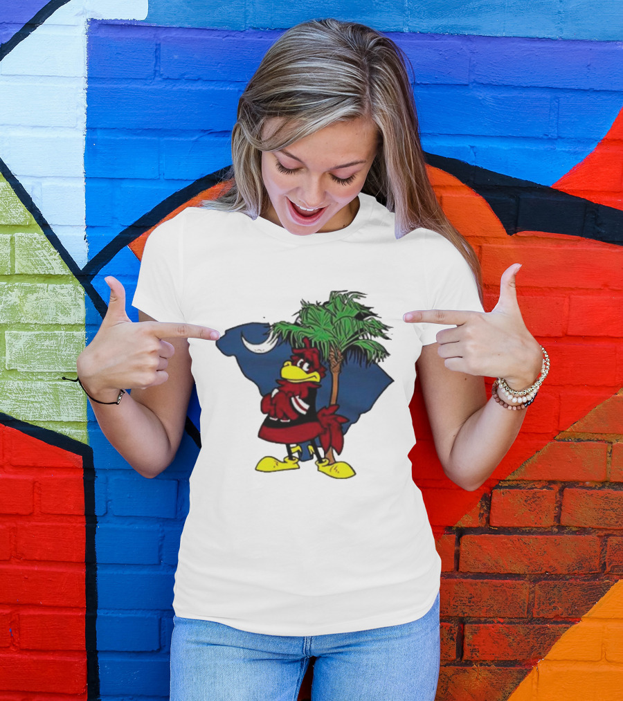 South Carolina Gamecocks Palmetto Moon Mascot T-Shirt