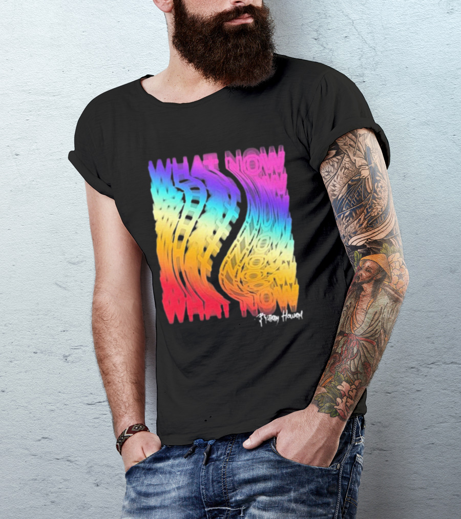 Brittany Howard What Now Colorful Distorted Text T-Shirt