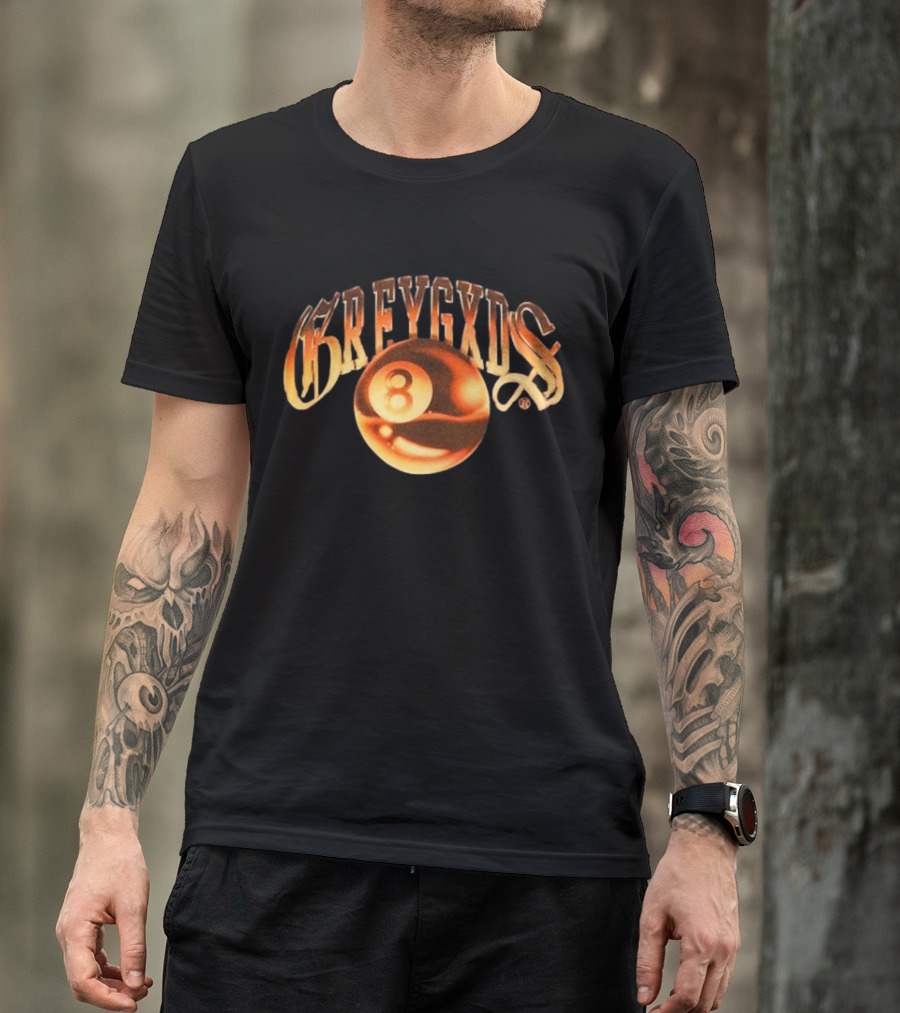 Greygods Vintage Number 8 Ball T-Shirt