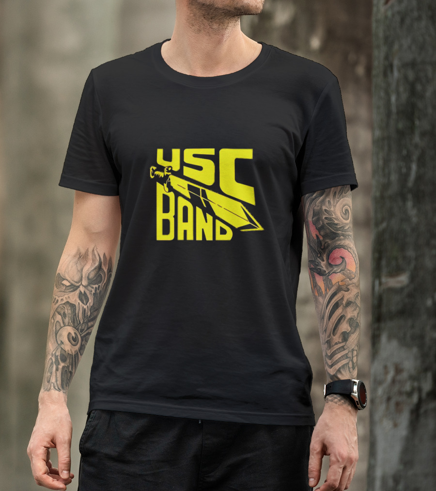 USC Band Trojans Marching Russell Athletic Sword T-Shirt