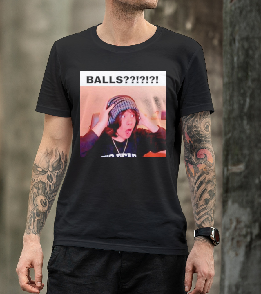 BALLS??? Quackity Reaction Meme T-Shirt