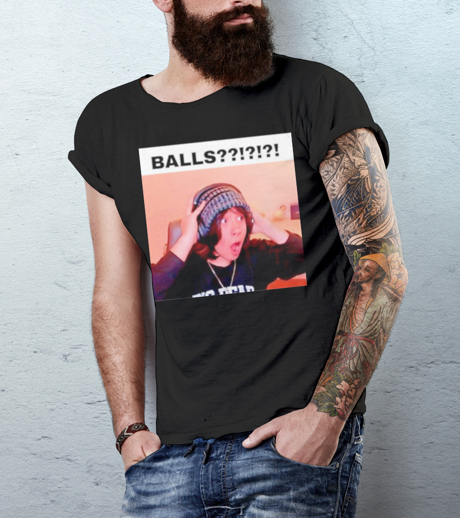 BALLS??? Quackity Reaction Meme T-Shirt