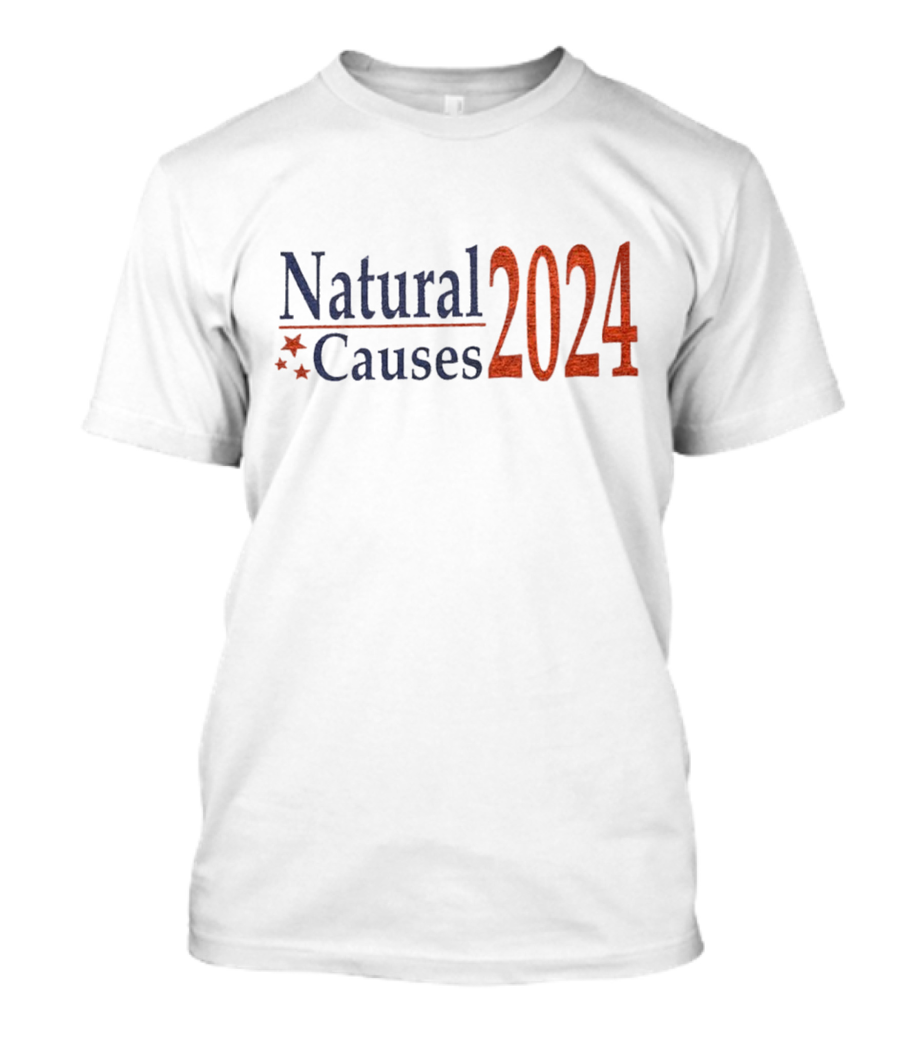 Natural Causes 2024 Election Stars T-Shirt