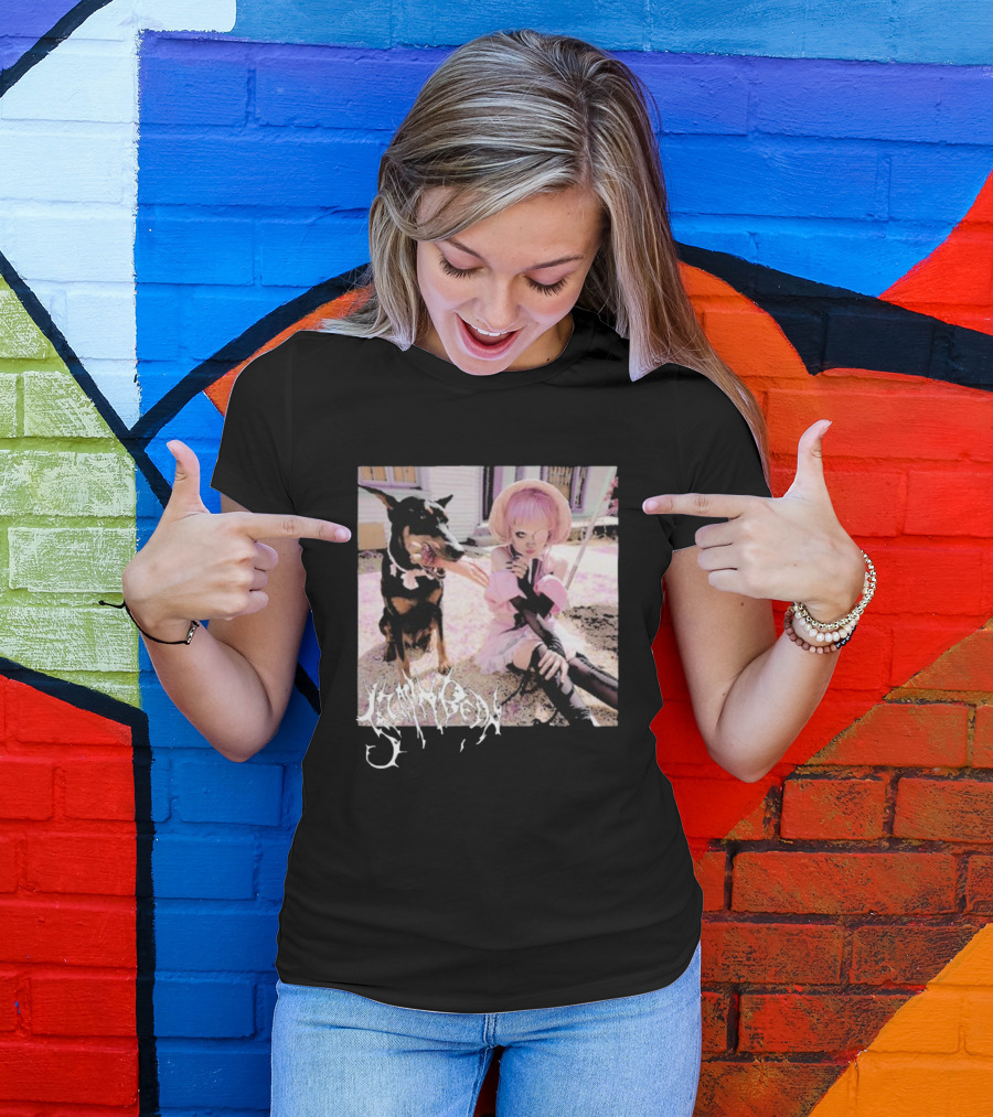 Jazmin Bean Yandere Aesthetic Pink Wig Dog T-Shirt