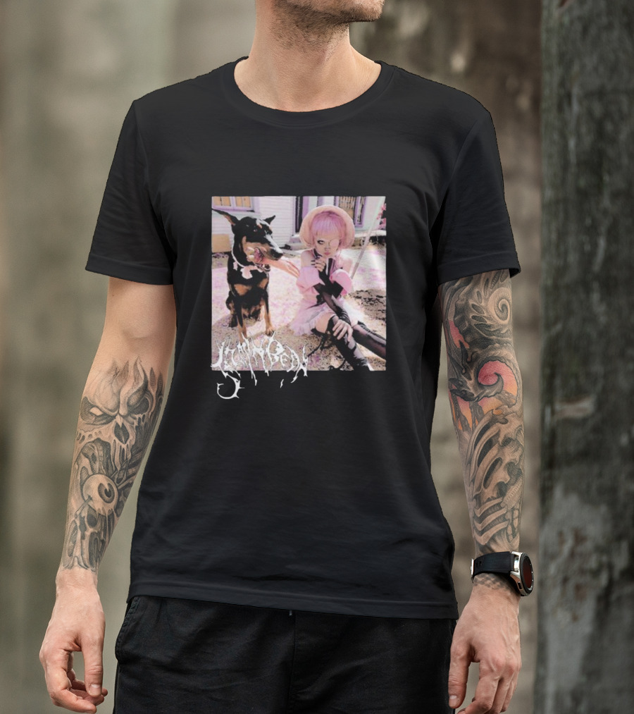 Jazmin Bean Yandere Aesthetic Pink Wig Dog T-Shirt