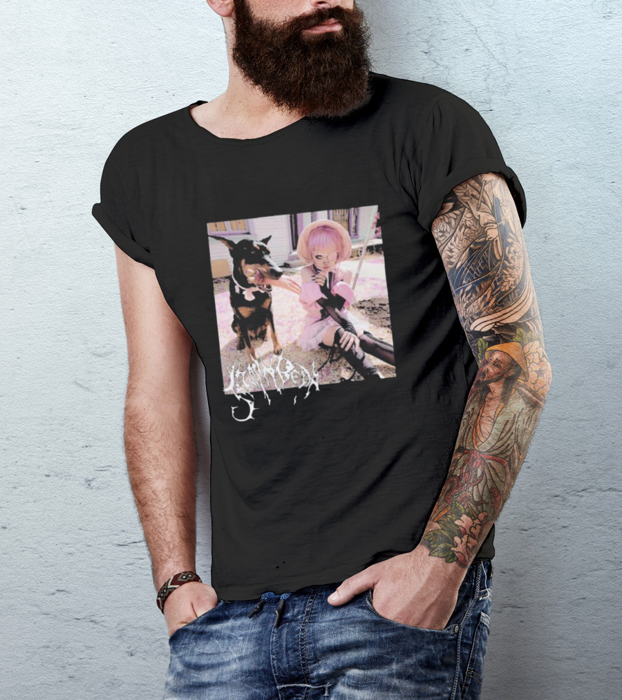 Jazmin Bean Yandere Aesthetic Pink Wig Dog T-Shirt
