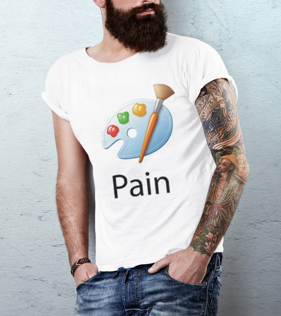 Pain Microsoft Paint Palette Brush T-Shirt