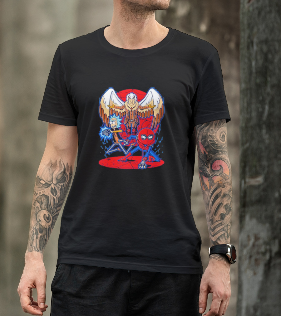 Rick Morty Spider-Man Vulture Mashup T-Shirt