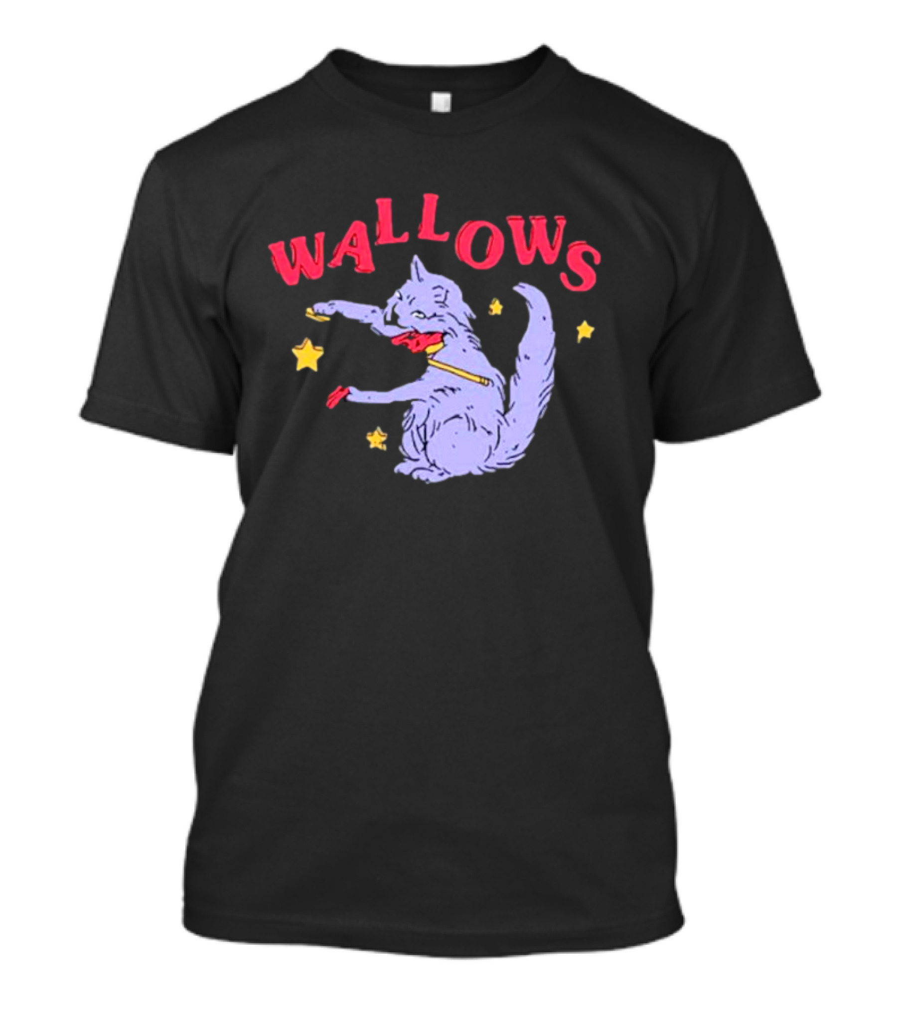 Wallows Cat Fiddle With Stars T-Shirt
