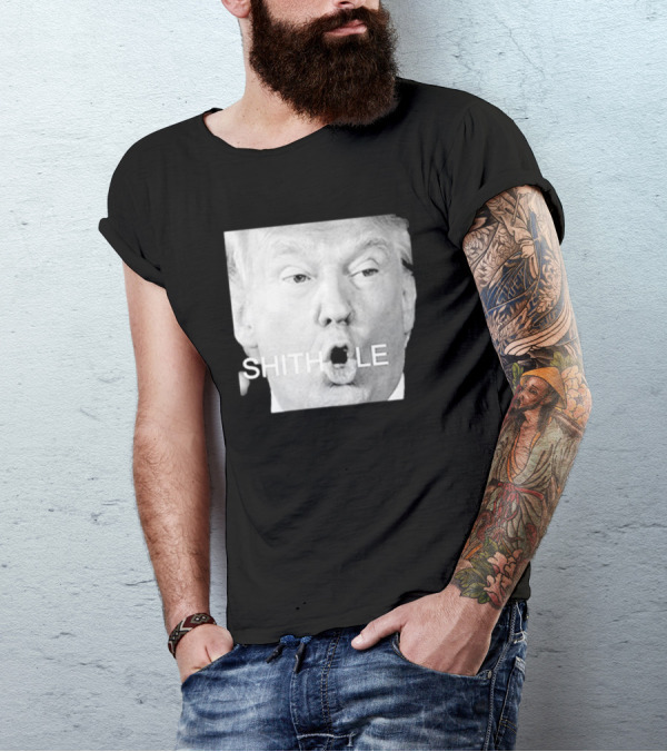 Donald Trump Shithole Portrait T-Shirt