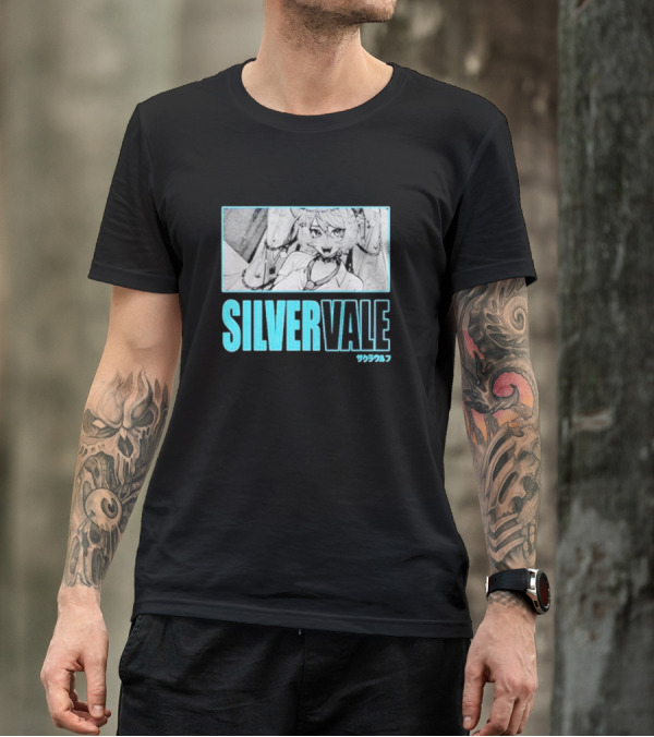 Silvervale サクラワルフ Vintage Manga Style Polaroid T-Shirt