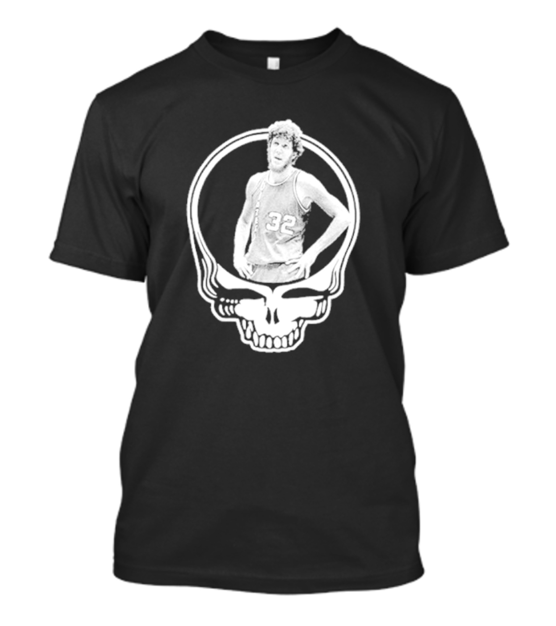 Bill Walton Grateful Dead Basketball Skull T-Shirt