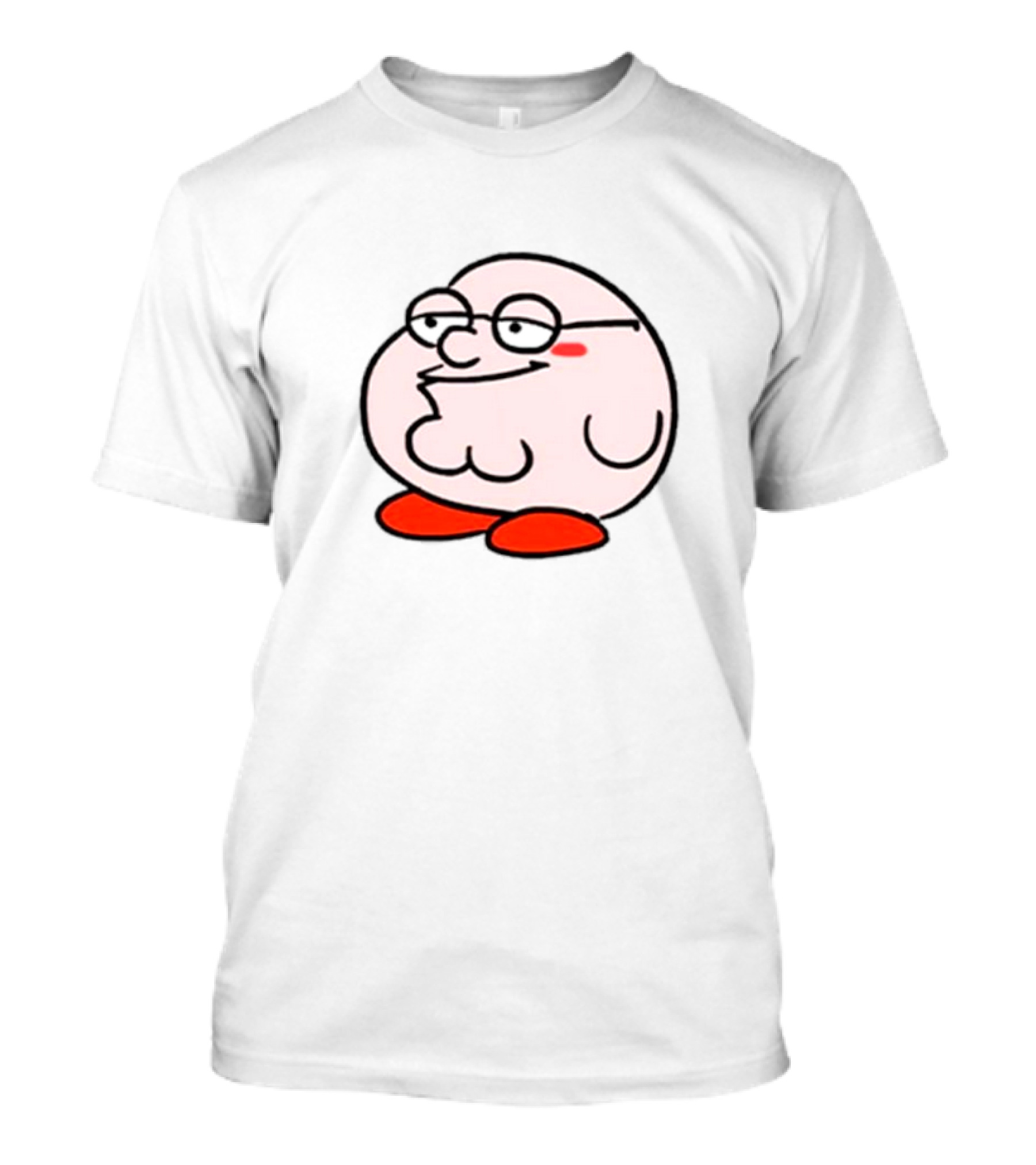 Peter Griffin Kirby Crossover Parody Character Mashup T-Shirt