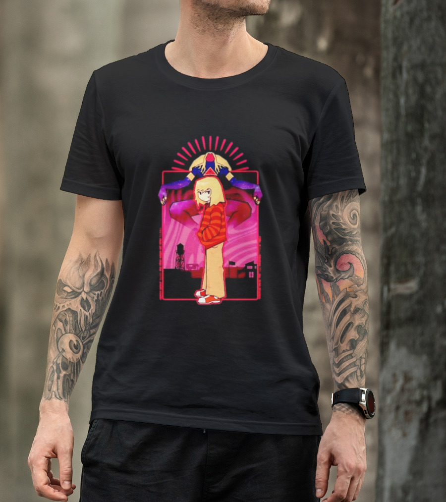 Rory Soul Survivor Animation Character With Oversized Hoodie And Cosmic Creature T-Shirt