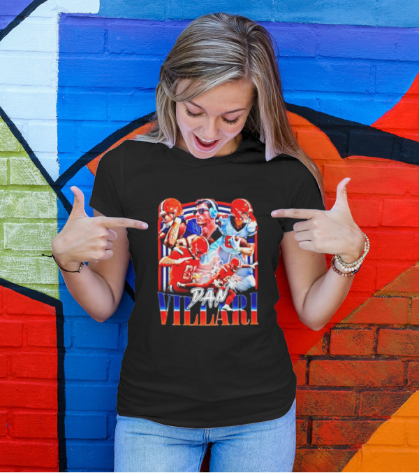 Syracuse University Dan Villari Football Action Collage T-Shirt