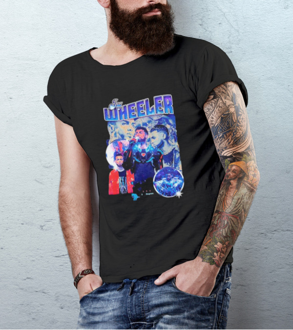 Jay Wheeler Multicolor Concert Collage And Portraits T-Shirt