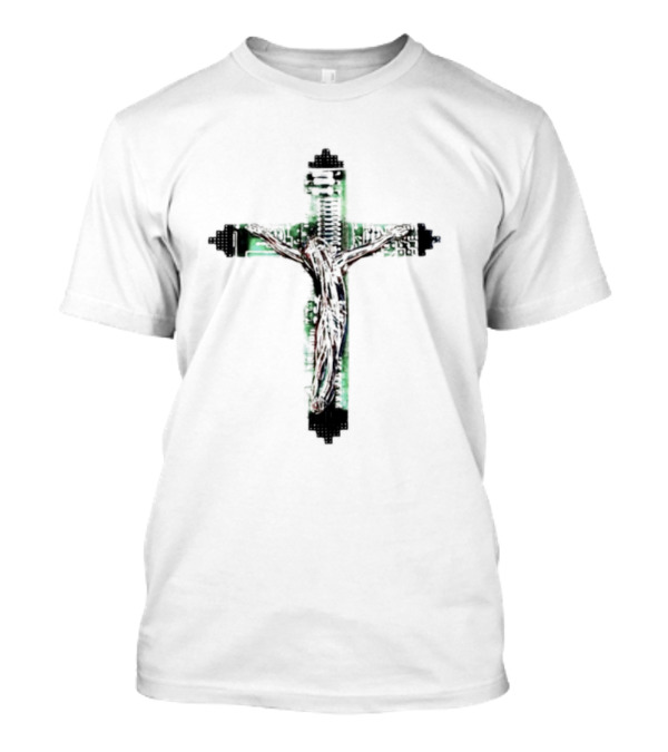 Nawafers Hardware Wires Crucifix T-Shirt