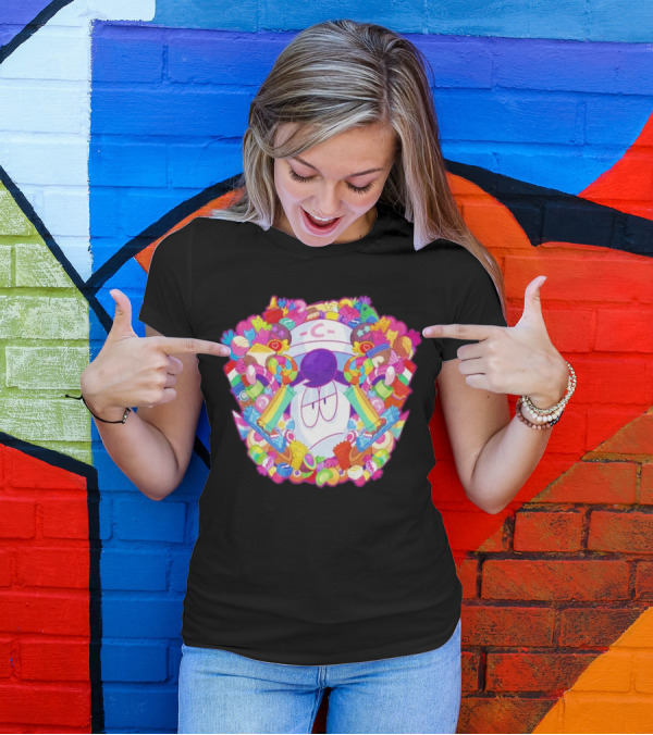 Overwhelming Sweet Colorful Candy Explosion T-Shirt