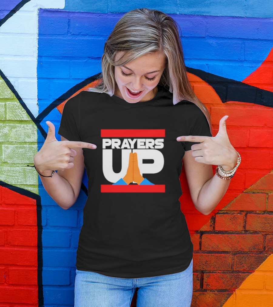 Prayers Up Hands Together T-Shirt