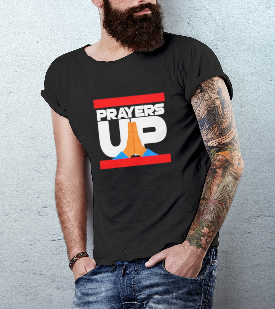 Prayers Up Hands Together T-Shirt
