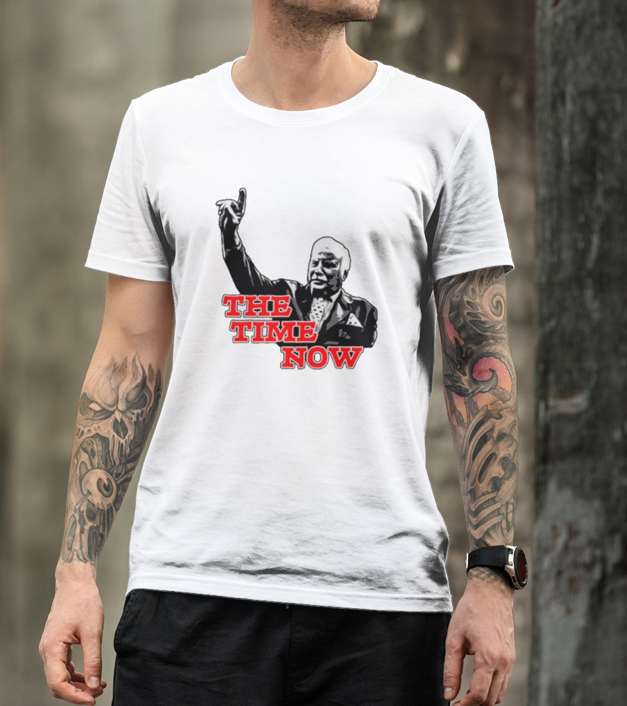 The Time Is Now Iconic Figure With Pointing Gesture T-Shirt