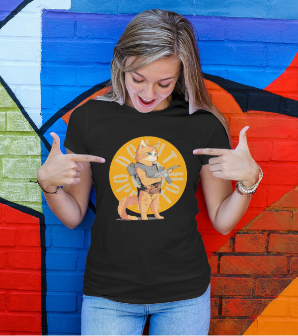 Revenge Of Squirt Cat Armed With Justice Against Dog Domination T-Shirt