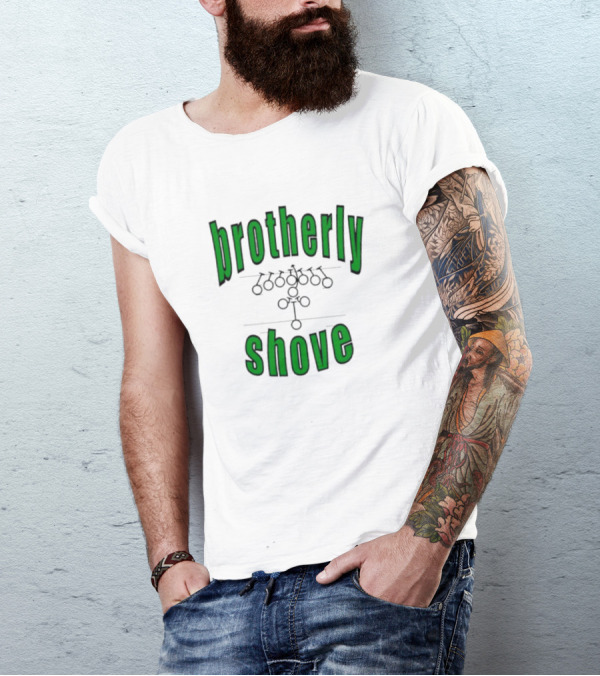 Brotherly Shove Football Formation Play T-Shirt