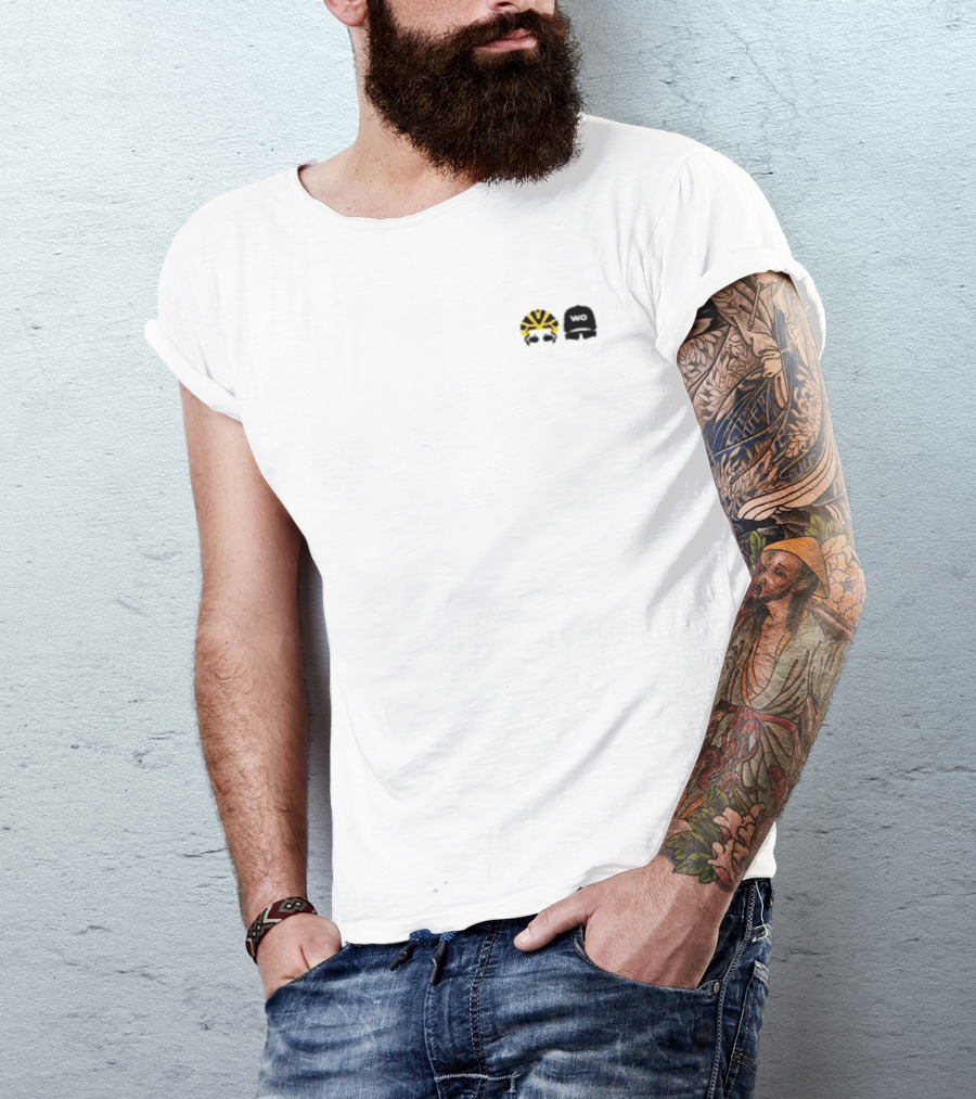 Watts Occurring Yellow Helmet Black Ski Mask Duo T-Shirt