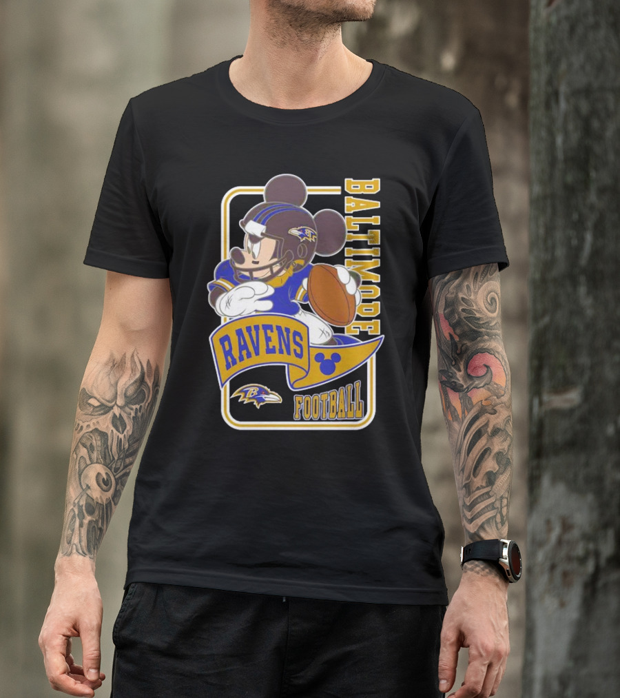 Baltimore Ravens Football Mickey Disney T-Shirt