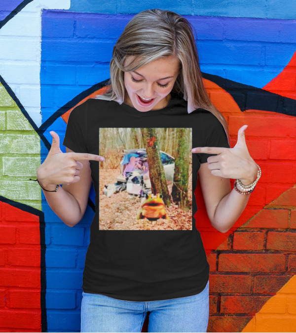 Frogged Undertime Slopper Car In The Woods T-Shirt