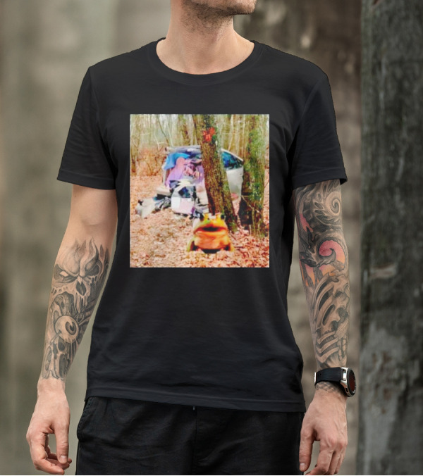 Frogged Undertime Slopper Car In The Woods T-Shirt